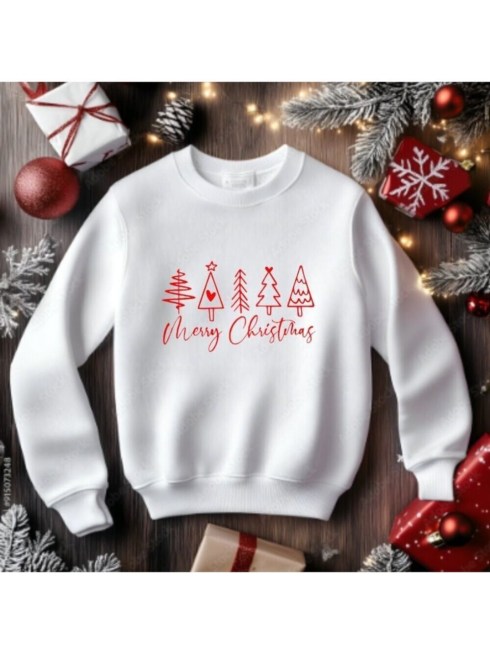 Christmas Sweater Sweatshirt - Christmas Trees